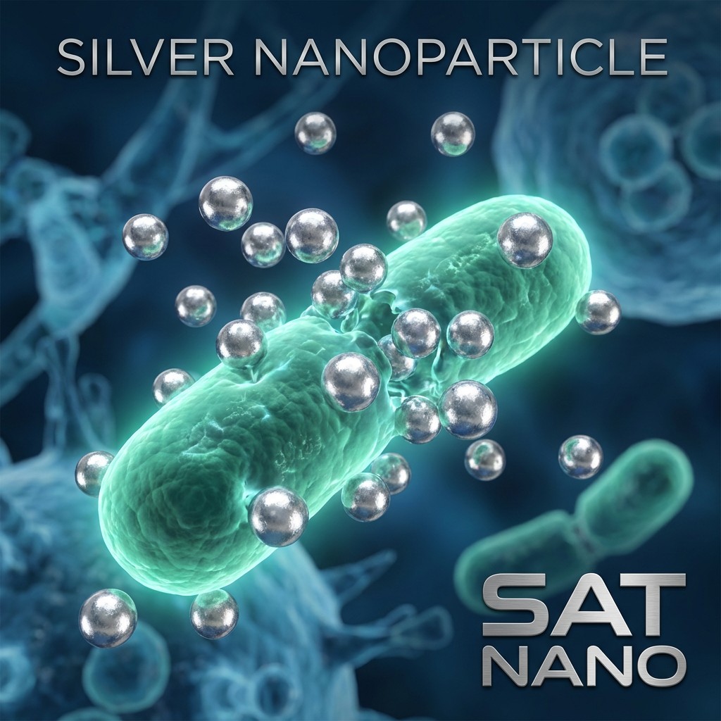 Efecto antibacteriano del nanopolvo de plata en tratamientos médicos.