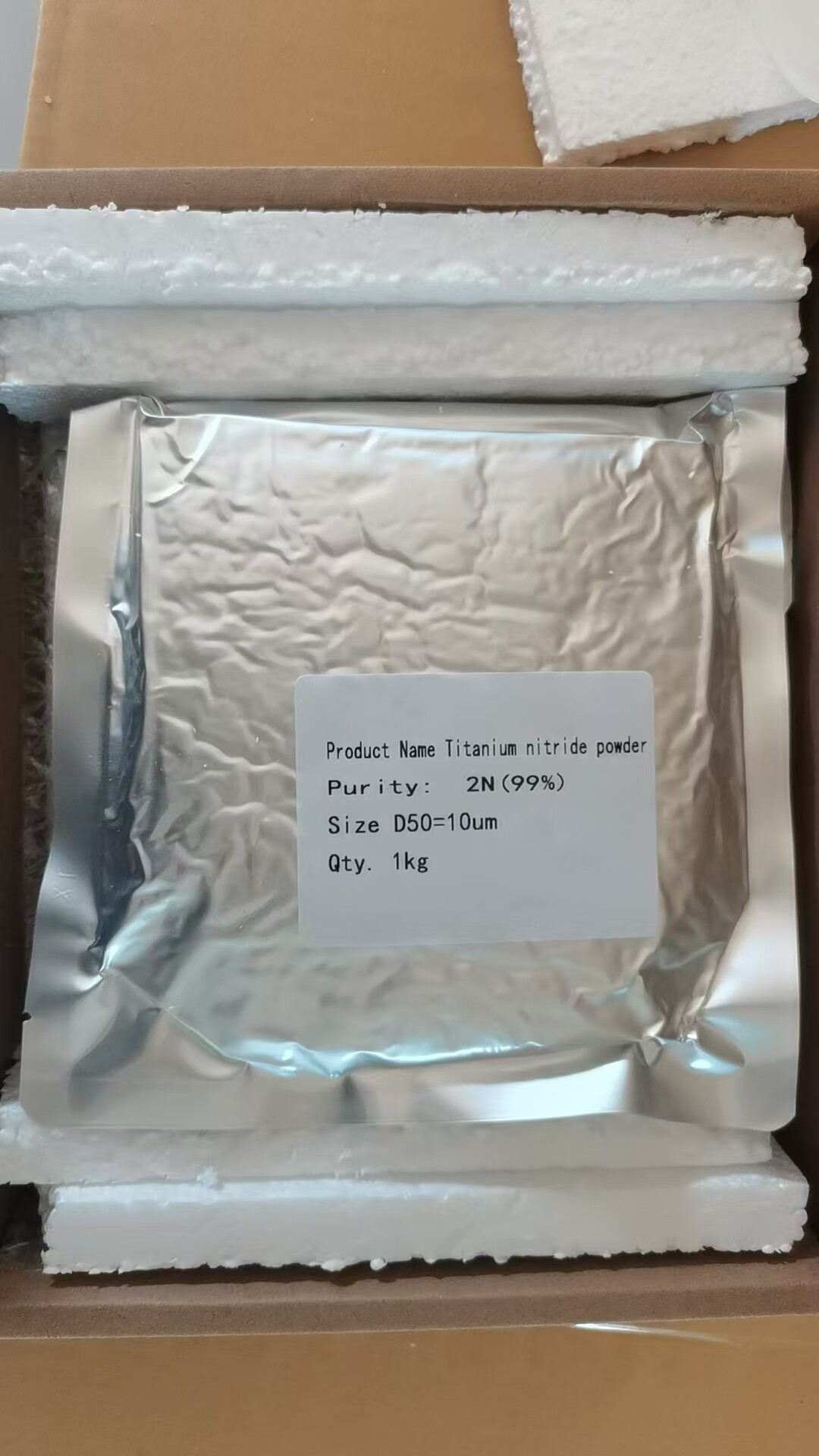 TiN powder package